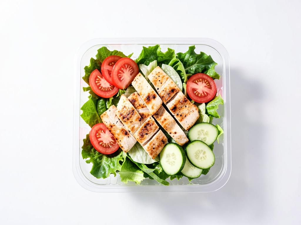 Ensalada con pollo salteado