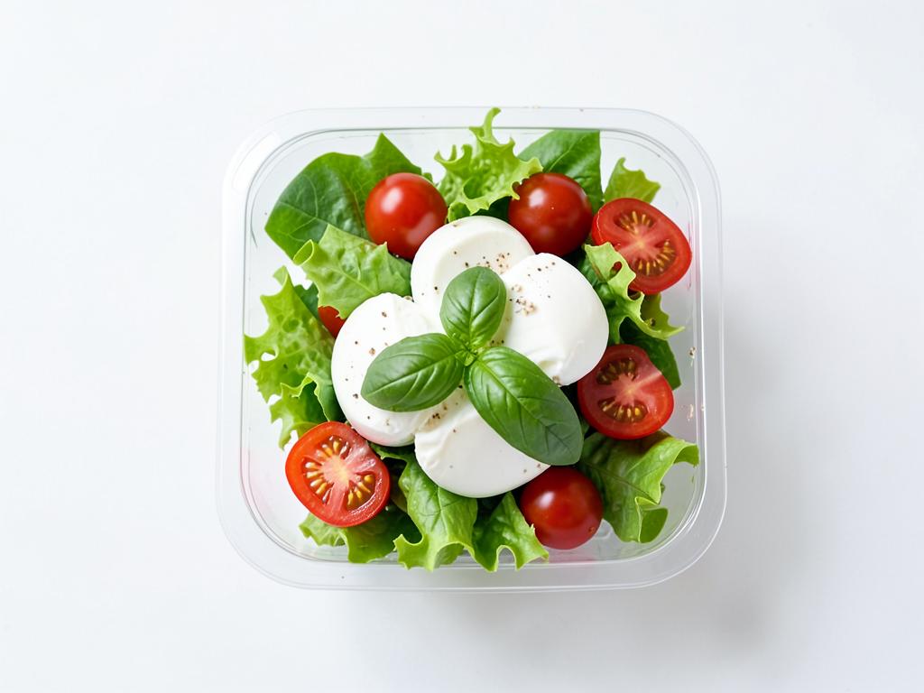 Ensalada con mozzarella