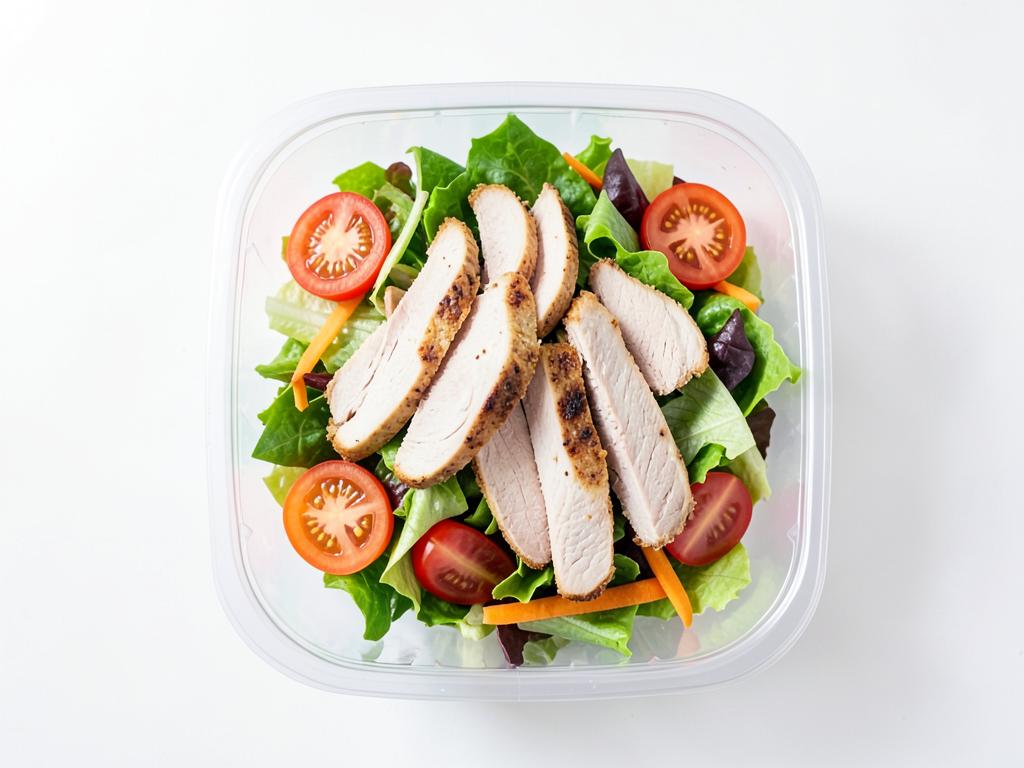 Ensalada con pavo salteado